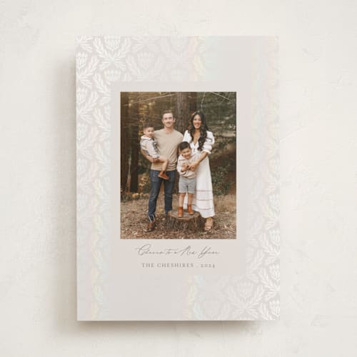 This is a pudding gloss press holiday cards with gloss press by Jen Owens called royale printing on recycled smooth signature in standard