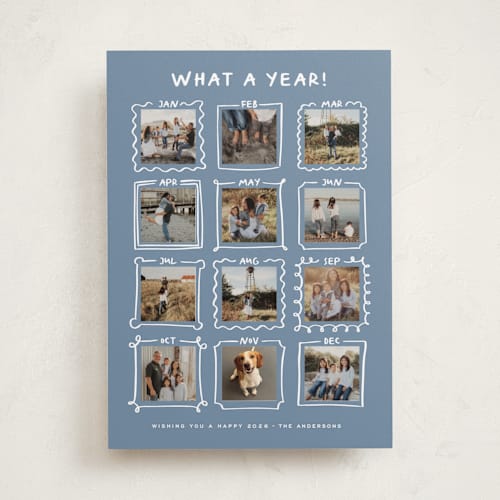 This is a glacier new year photo cards with standard by Claudia Orengo called year gallery printing on recycled smooth signature in standard