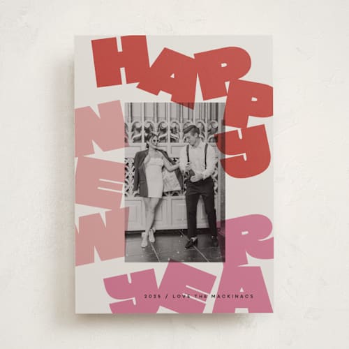 This is a gumdrop new year photo cards with standard by Lori Wemple called fun new year printing on recycled smooth signature in standard