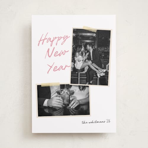 This is a sugar plum new year photo cards with standard by Morgan Kendall called album printing on recycled smooth signature in standard