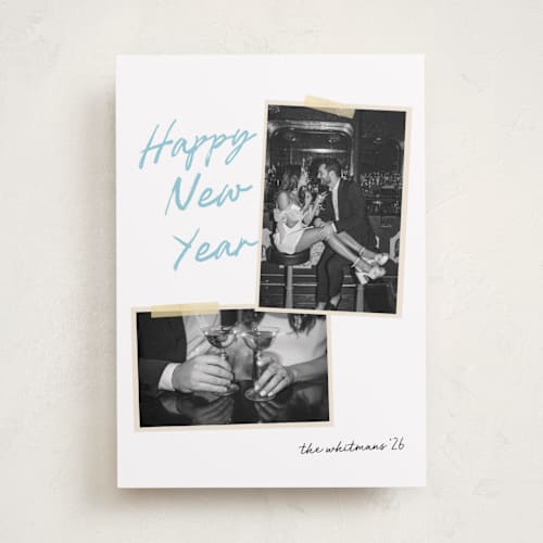 This is a icicle new year photo cards with standard by Morgan Kendall called album printing on recycled smooth signature in standard