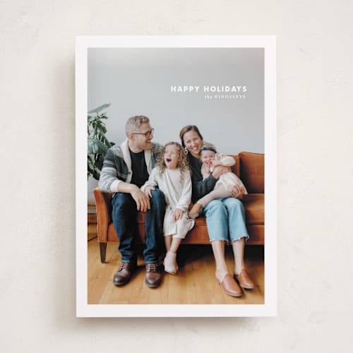 This is a ice holiday photo cards with standard by chocomocacino called mitarashi printing on recycled smooth signature in standard