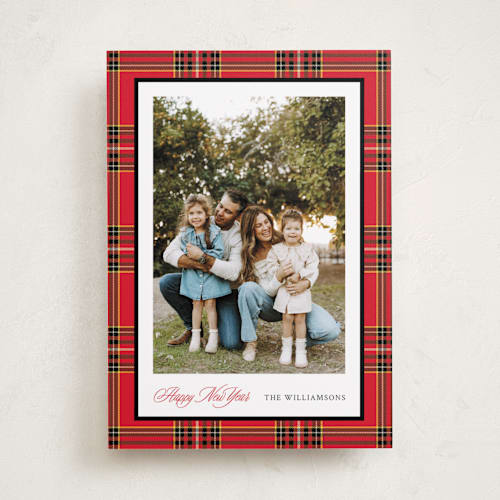 This is a cardinal holiday photo cards with standard by Cindy Reynolds called navy baby printing on recycled smooth signature in standard