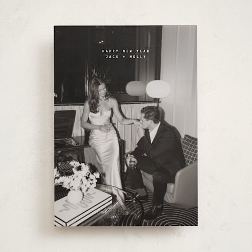 This is a snow holiday photo cards with standard by JoAnn Jinks called ultra printing on recycled smooth signature in standard