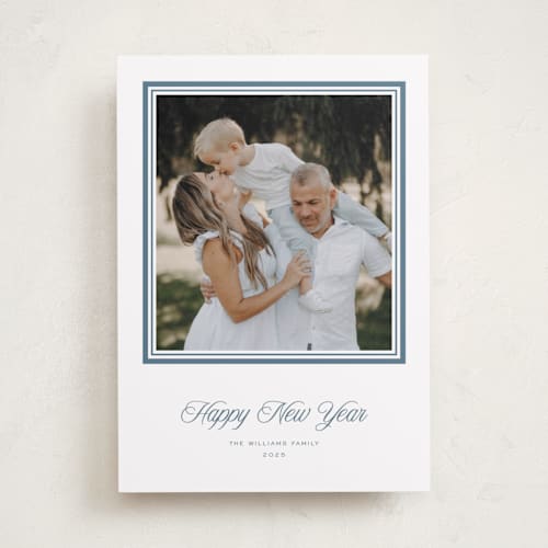 This is a winterberry holiday photo cards with standard by Blustery August called lauren printing on recycled smooth signature in standard