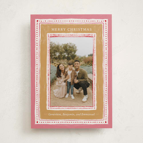 This is a gumdrop holiday photo cards with standard by Kercia Jane called painted jubilance printing on recycled smooth signature in standard