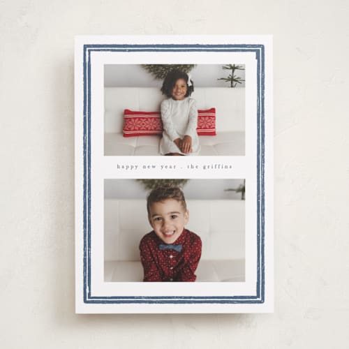 This is a winter holiday photo cards with standard by Corinne Malesic called perfectly framed printing on recycled smooth signature in standard