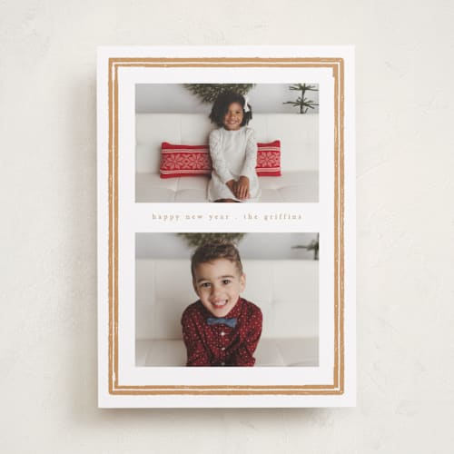 This is a starlight holiday photo cards with standard by Corinne Malesic called perfectly framed printing on recycled smooth signature in standard