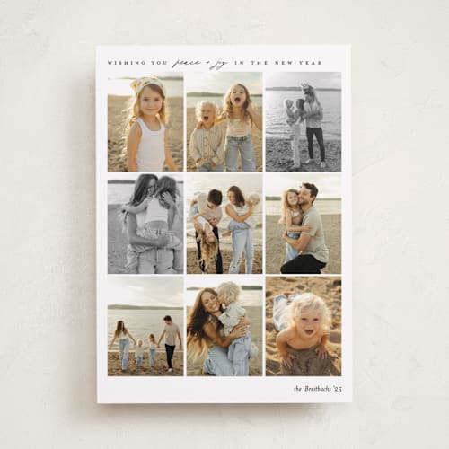 This is a snow holiday photo cards with standard by Carolyn Nicks called magical gallery printing on recycled smooth signature in standard