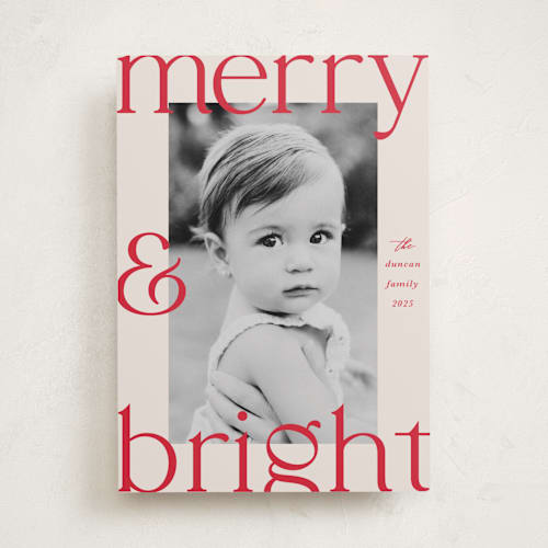 This is a candy cane holiday photo cards with standard by Maria Alou called candy canes printing on recycled smooth signature in standard