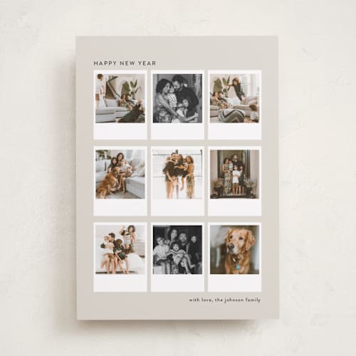 This is a pudding holiday photo cards with standard by Lucrecia Caporale called snapshot stories printing on recycled smooth signature in standard