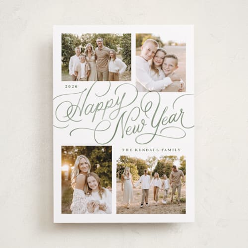 This is a cedar holiday photo cards with standard by Kristen Smith called holiday wash printing on recycled smooth signature in standard