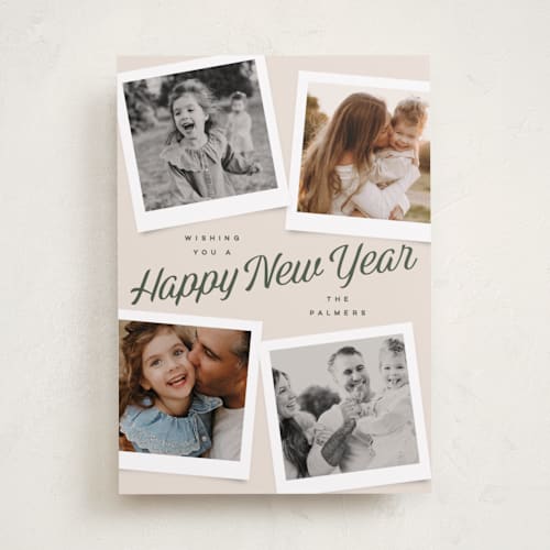 This is a balsam holiday photo cards with standard by Kristie Kern called cumberland printing on recycled smooth signature in standard