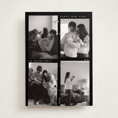 This is a film holiday photo cards with standard by Maja Cunningham called life in film printing on recycled smooth signature in standard