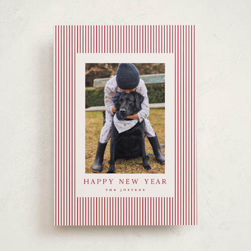 This is a cinnamon holiday photo cards with standard by Kristie Kern called the prep printing on recycled smooth signature in standard