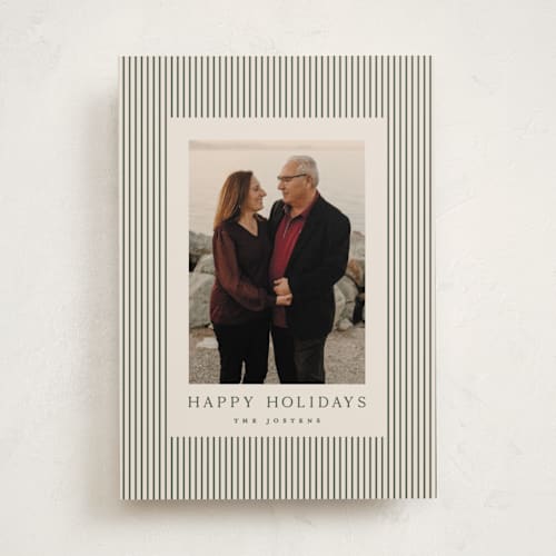 This is a balsam holiday photo cards with standard by Kristie Kern called the prep printing on recycled smooth signature in standard