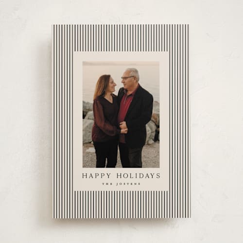 This is a coal holiday photo cards with standard by Kristie Kern called the prep printing on recycled smooth signature in standard