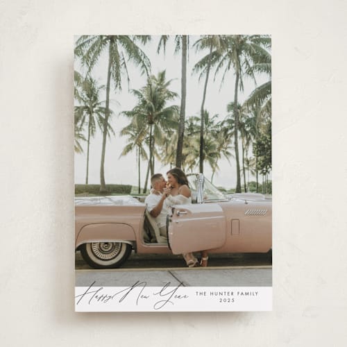 This is a snow holiday photo cards with standard by Nicoletta Savod called glamour printing on recycled smooth signature in standard
