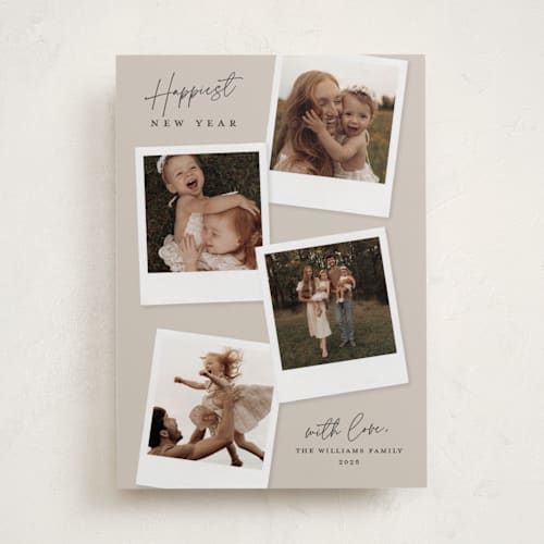 This is a dune holiday photo cards with standard by Kerry Doyle called instant elegance printing on recycled smooth signature in standard