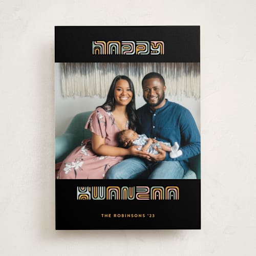 This is a maize kwanzaa cards with standard by Jenna Holcomb called kwanzaa type printing on recycled smooth signature in standard