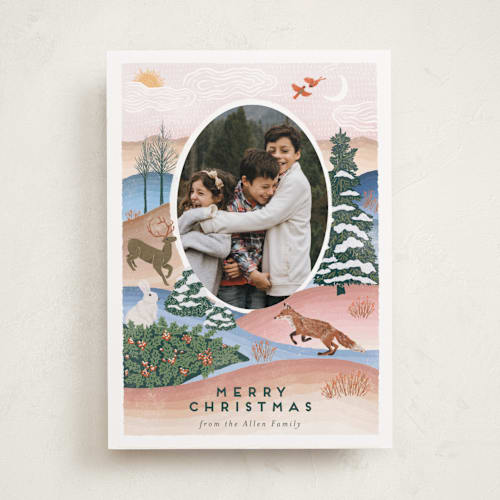 This is a pool met with standard by Shiny Penny Studio called winter countryside printing on recycled smooth signature in standard