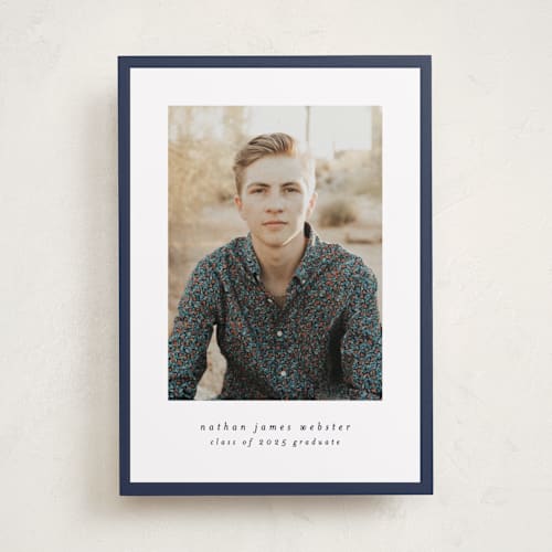 This is a space graduation announcements with standard by Lea Delaveris called wrapped printing on recycled smooth signature in standard