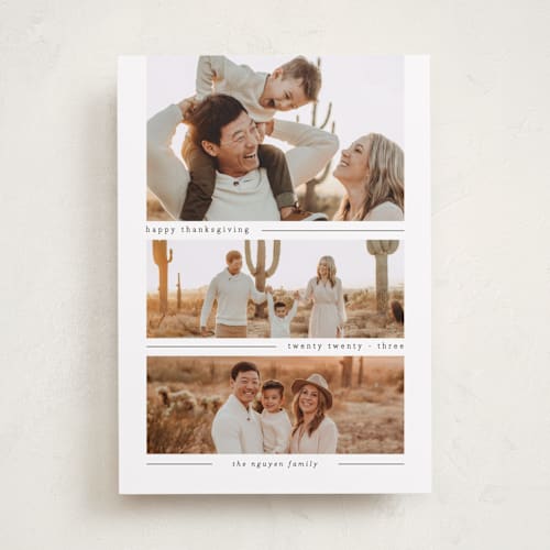 This is a cotton thanksgiving cards invitations with standard by MatchaMilktea called bliss printing on recycled smooth signature in standard