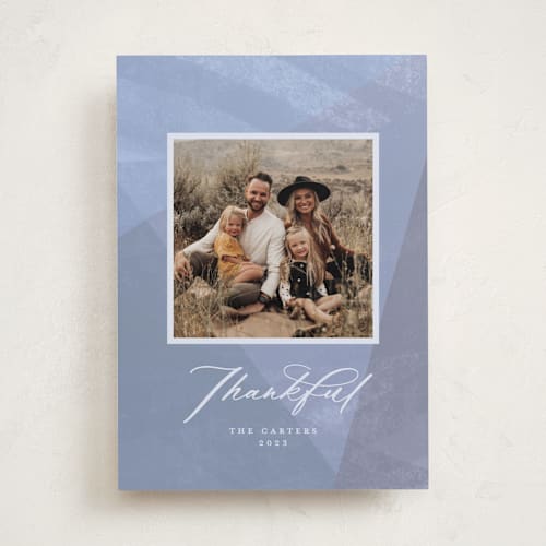 This is a frost thanksgiving cards invitations with standard by Heather Cairl called angles printing on recycled smooth signature in standard