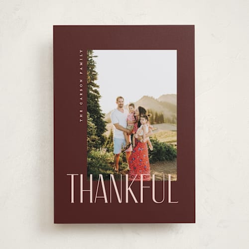 This is a pecan thanksgiving cards invitations with standard by Pixel and Hank called depth printing on recycled smooth signature in standard