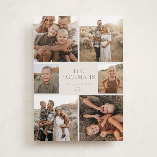 This is a marshmallow thanksgiving cards invitations with standard by Keen Peachy called for keeps printing on recycled smooth signature in standard