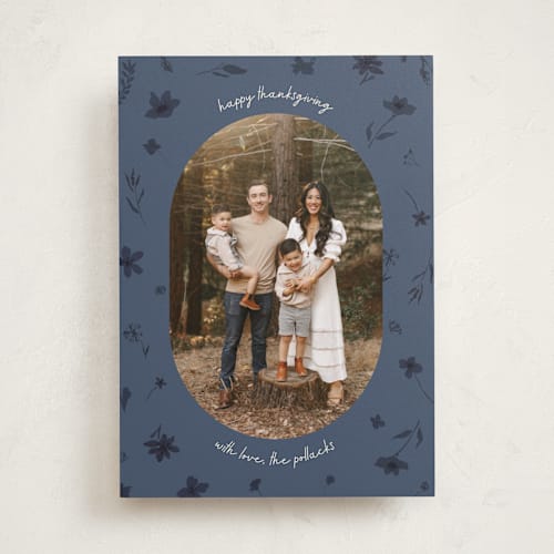 This is a provincial thanksgiving cards invitations with standard by Jenna Holcomb called wildflower printing on recycled smooth signature in standard