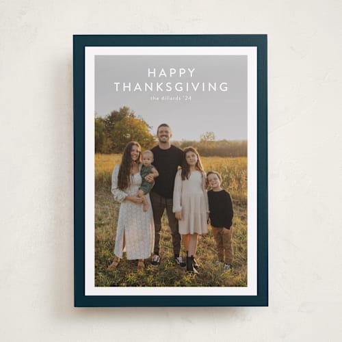 This is a ocean thanksgiving cards invitations with standard by Stacey Meacham called bold frame printing on recycled smooth signature in standard