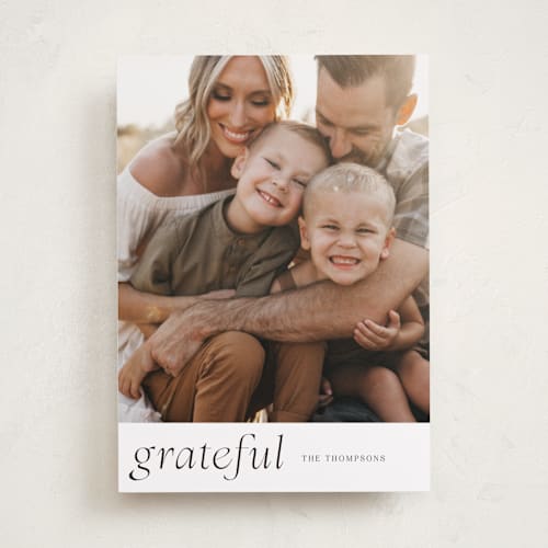 This is a sugar thanksgiving cards invitations with standard by Jenna Holcomb called side printing on recycled smooth signature in standard