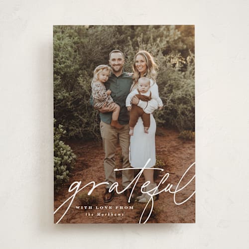 This is a pearl thanksgiving cards invitations with standard by Sara Hicks Malone called thanksgiving gratitude printing on recycled smooth signature in standard