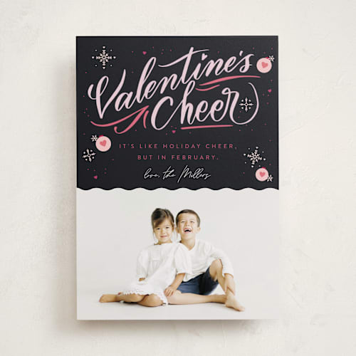 This is a eclipse valentines day with standard by Stephanie Hawkes called valentine's cheer printing on recycled smooth signature in standard