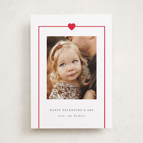 This is a cherry valentines day with standard by AK Graphics called simple heart printing on recycled smooth signature in standard