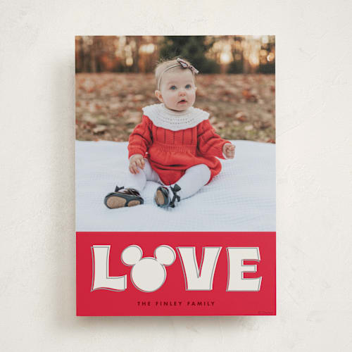 This is a cherry valentines day with standard by Baumbirdy called disney's mickey mouse big love printing on recycled smooth signature in standard