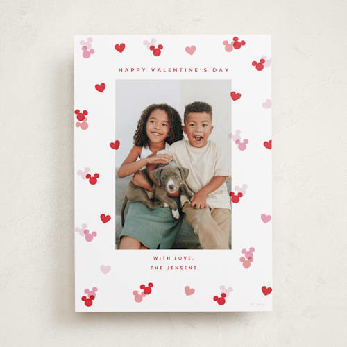 This is a scarlet valentines day with standard by Ellen Schlegelmilch called disney's mickey confetti printing on recycled smooth signature in standard