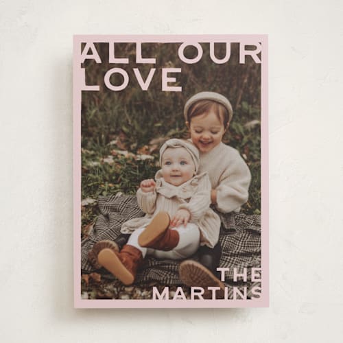 This is a blush valentines day with standard by Ani Somi called edges printing on recycled smooth signature in standard