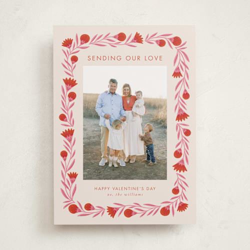 This is a bubblegum valentines day with standard by Jen Owens called vday wrap printing on recycled smooth signature in standard