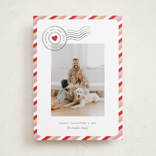 This is a sugar rose valentines day with standard by Pixel and Hank called sending valentine love printing on recycled smooth signature in standard