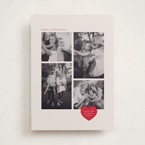 This is a brulee valentines day with standard by Kamala Nahas called four of hearts printing on recycled smooth signature in standard