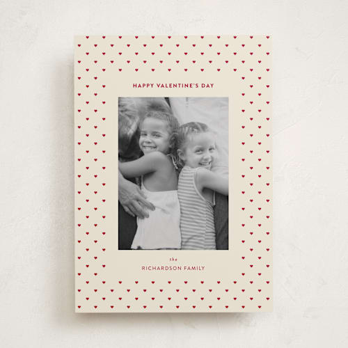 This is a cherry valentines day with standard by Ashlee Townsend called swiss hearts printing on recycled smooth signature in standard