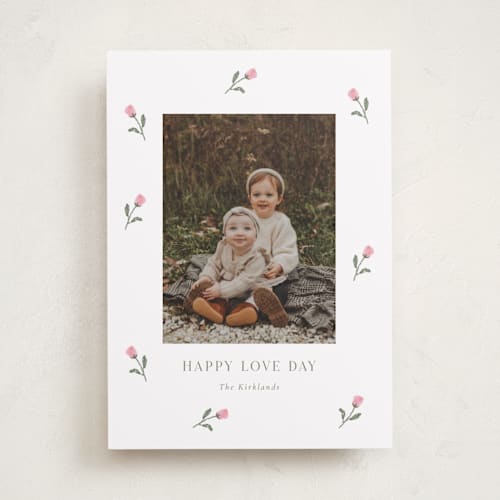 This is a rose valentines day with standard by Angela Garrick called rosie printing on recycled smooth signature in standard