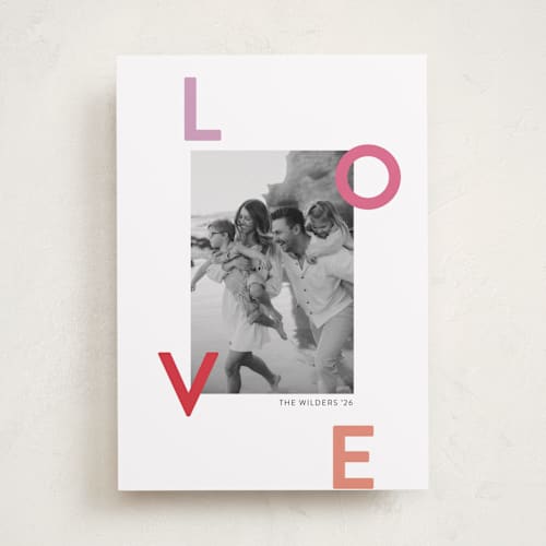 This is a candy valentines day with standard by Morgan Kendall called scattered printing on recycled smooth signature in standard