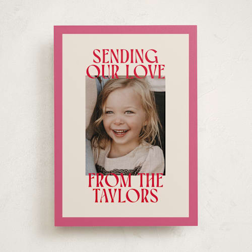 This is a gumdrop valentines day with standard by Ekko Studio called cheerful stack printing on recycled smooth signature in standard