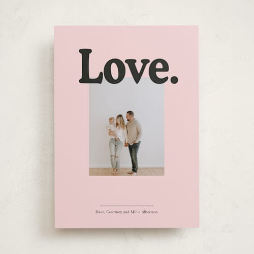 This is a petal valentines day with standard by Baumbirdy called love is printing on recycled smooth signature in standard