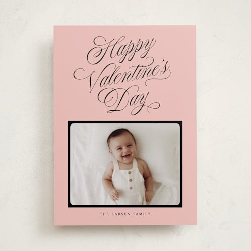 This is a blush valentines day with standard by Robert and Stella called valentines classic printing on recycled smooth signature in standard