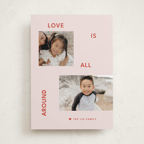 This is a petal valentines day with standard by Kelly Watkins called always love printing on recycled smooth signature in standard