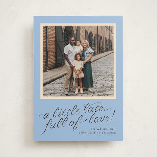 This is a bluebell valentines day with standard by Megan Davis called cotillion printing on recycled smooth signature in standard